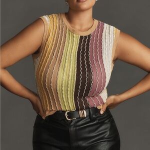 Eva Franco Multicolor Striped Tank Top